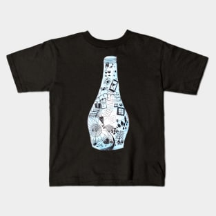 Must be an answer in one of these bottles - blue Kids T-Shirt